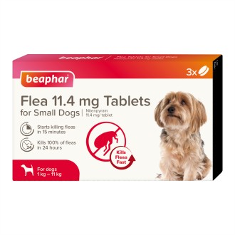 Beaphar Flea Tablets for Small Dogs 3 pack